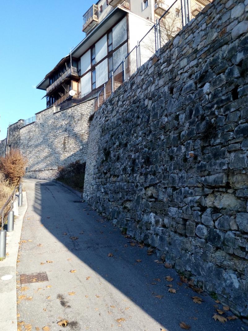 prospetto ovest, vista da sud da via Sottocastello
