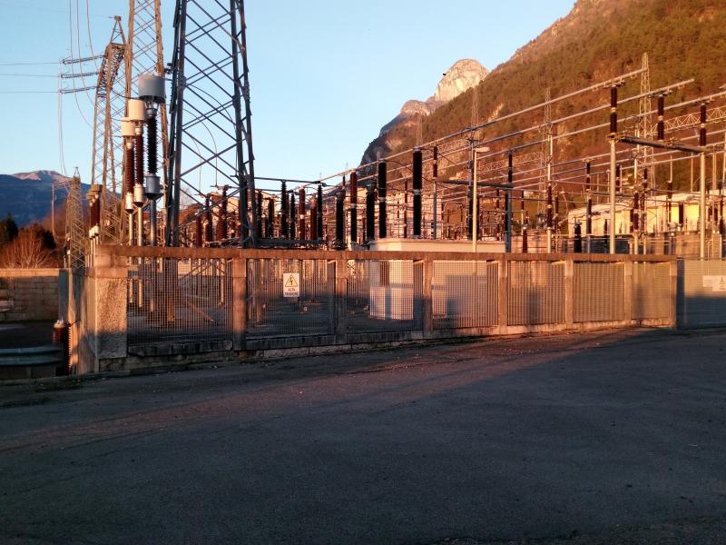 Gli impianti elettrici sulla prima terrazza