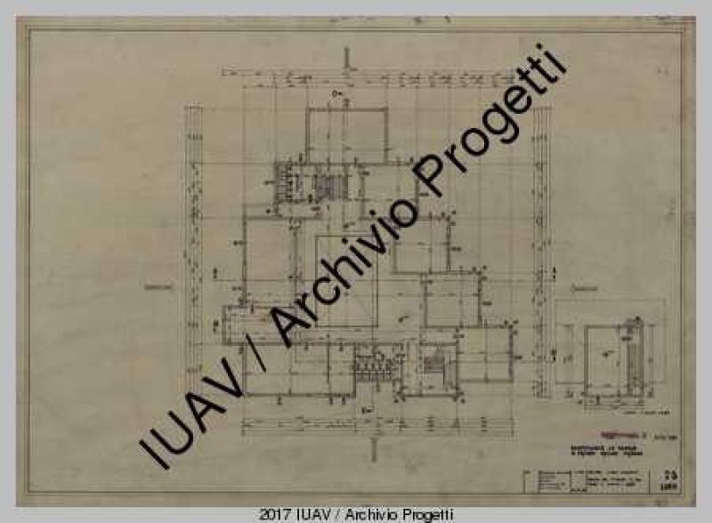 Pianta piano primo (Iuav, Archivio Progetti)