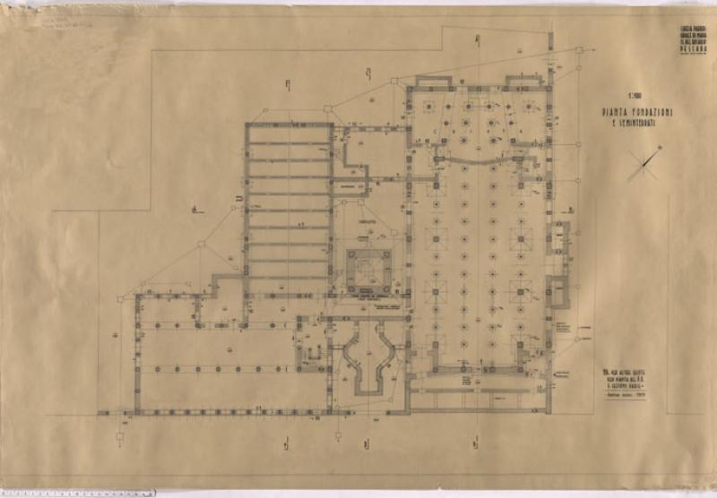 pianta fondazioni e seminterrato