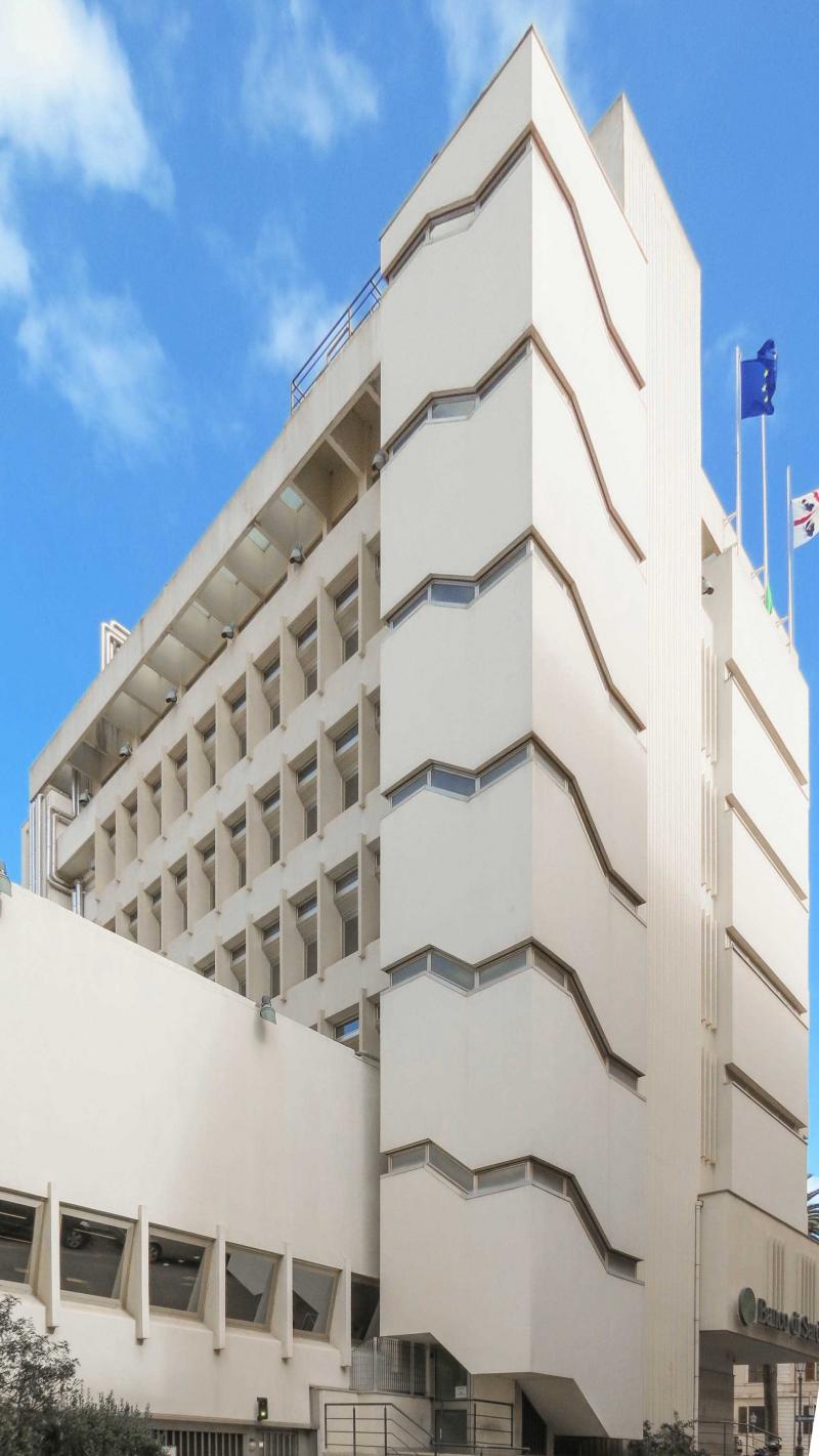 Prospetto laterale, Dettaglio del corpo scala
