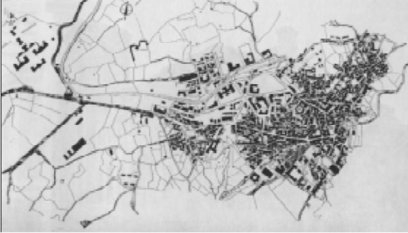 Planimetria generale relativa al piano urbanistico del 1940