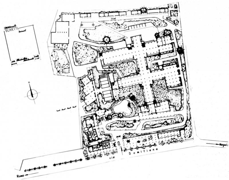 Stabilimento Olivetti a Pozzuoli, planimetria