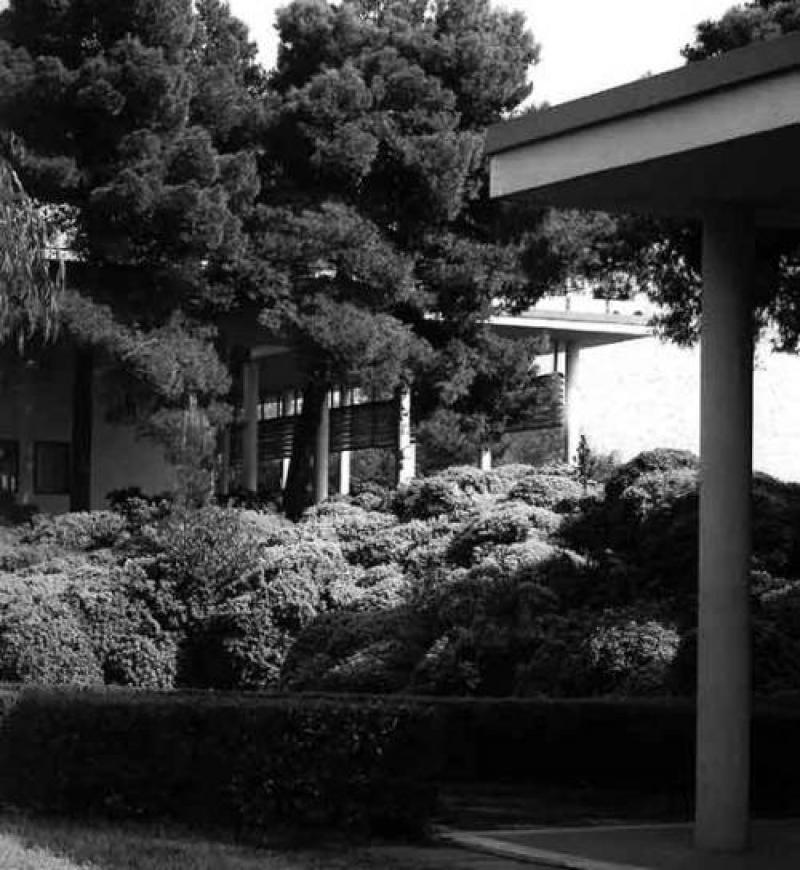 	Stabilimento Olivetti a Pozzuoli, il giardino