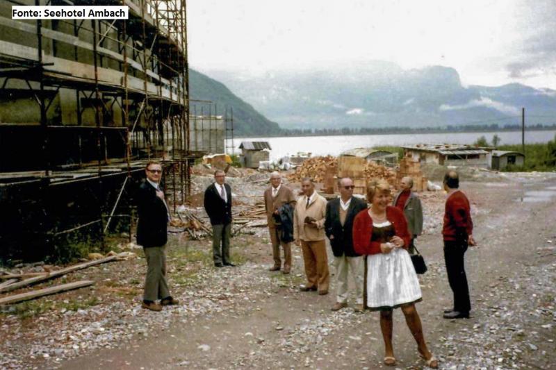 foto d'epoca durante il cantiere