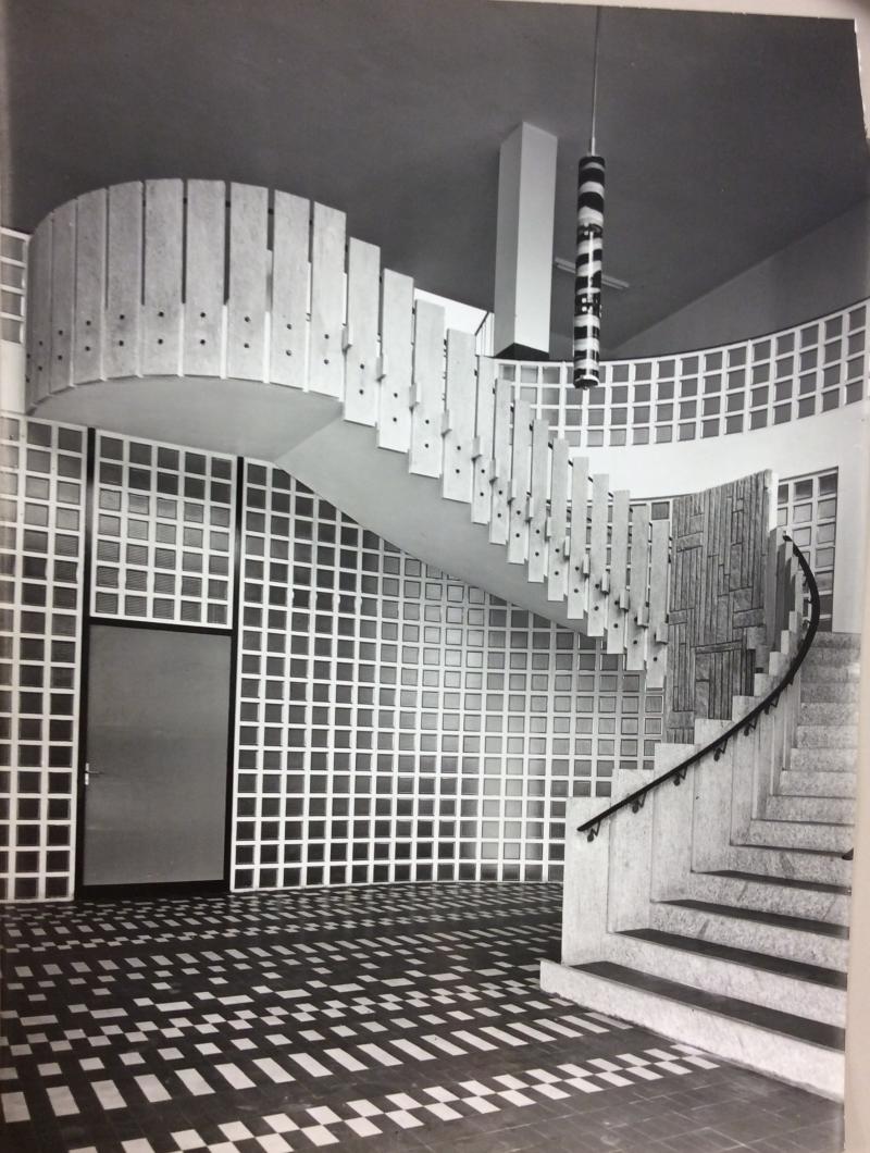Particolare della scala interna nell’atrio, 1965 circa 