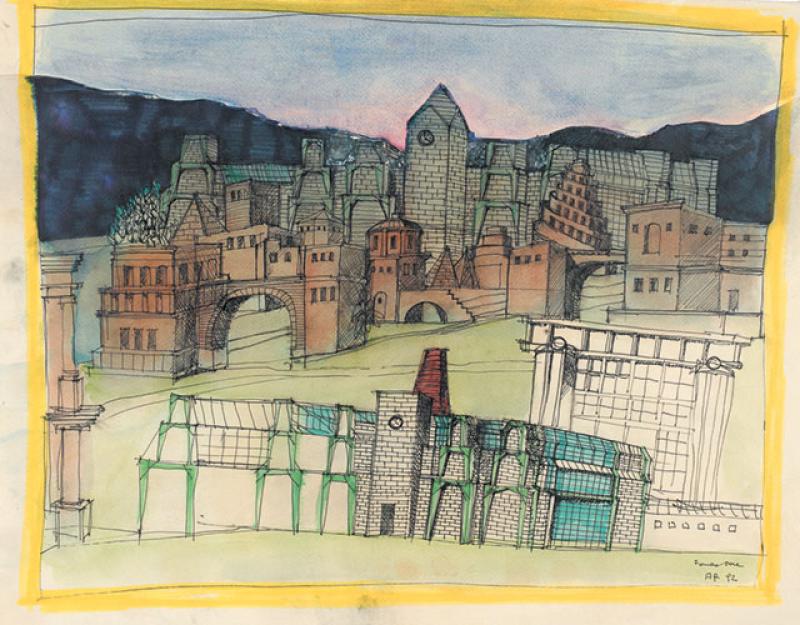 Aldo Rossi, disegno di studio 