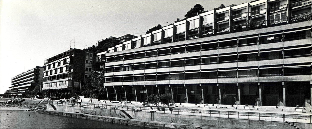 Foto del complesso a pochi anni dalla costruzione 