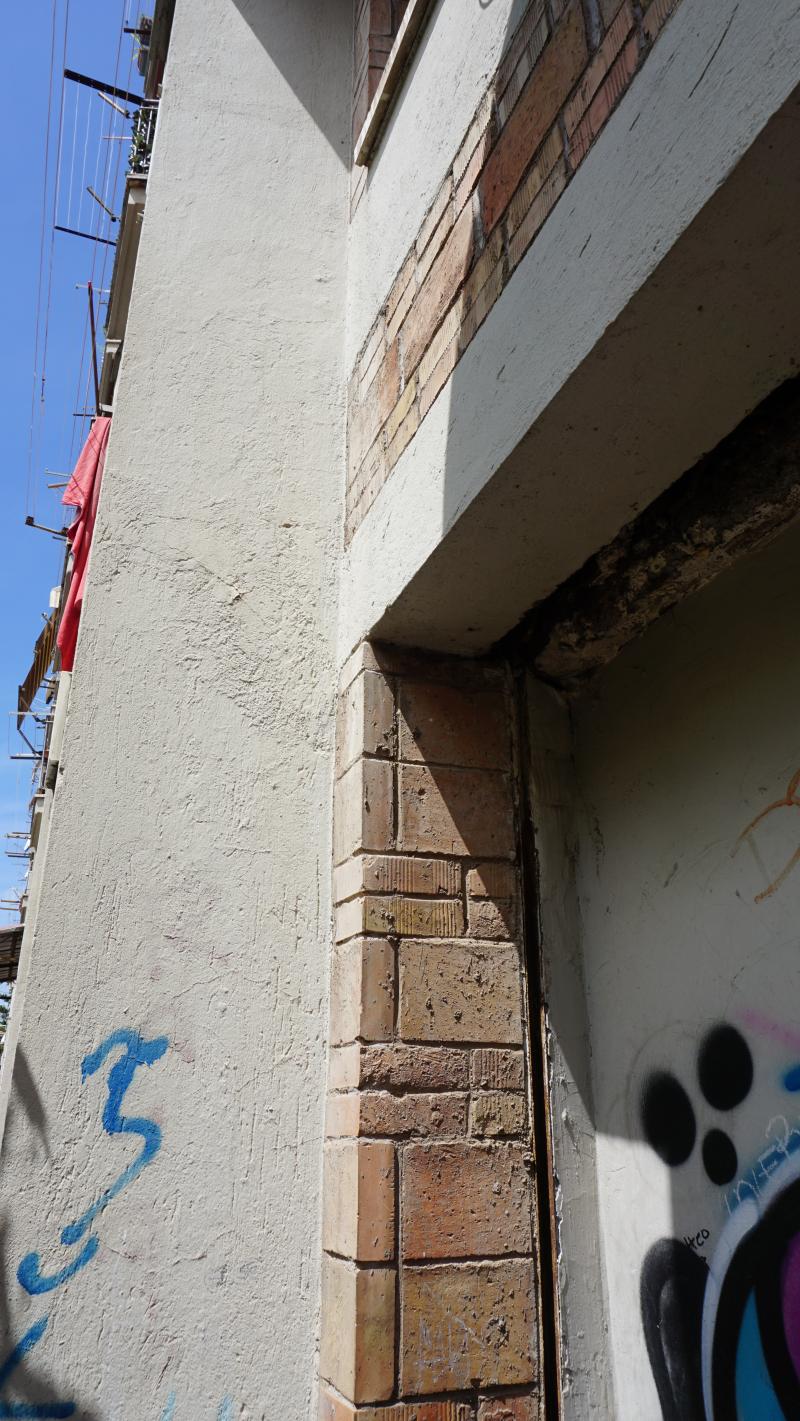 Dettaglio struttura edificio di Muratori