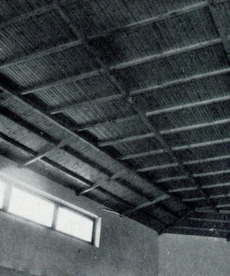 Dettaglio del soffitto in legno