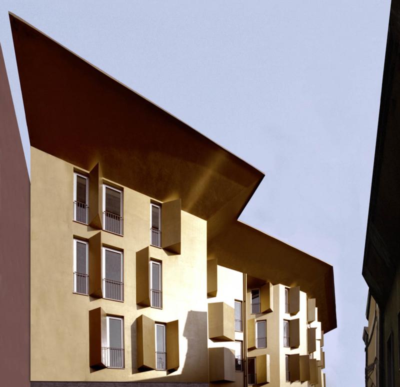 Render, particolare del prospetto