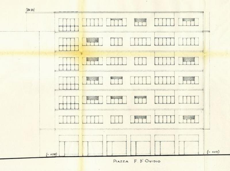 prospetto piazza D'Ovidio (1956)