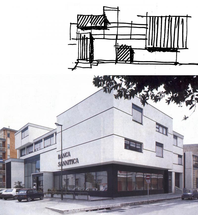 schizzo e foto d'epoca