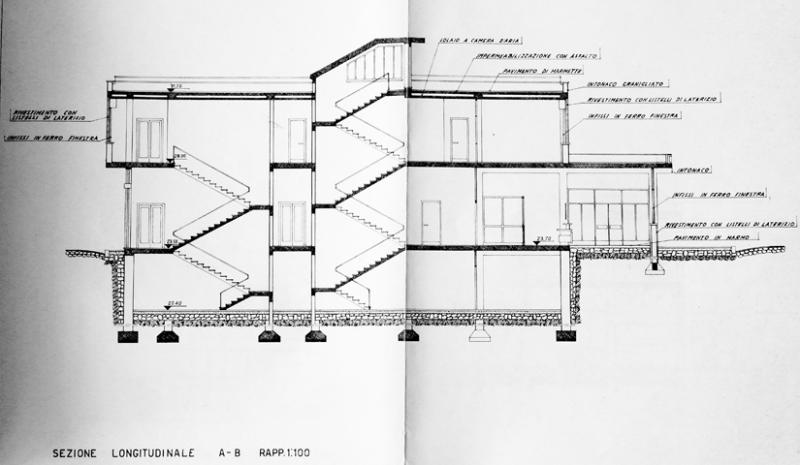 sezione longitudinale  (1963)