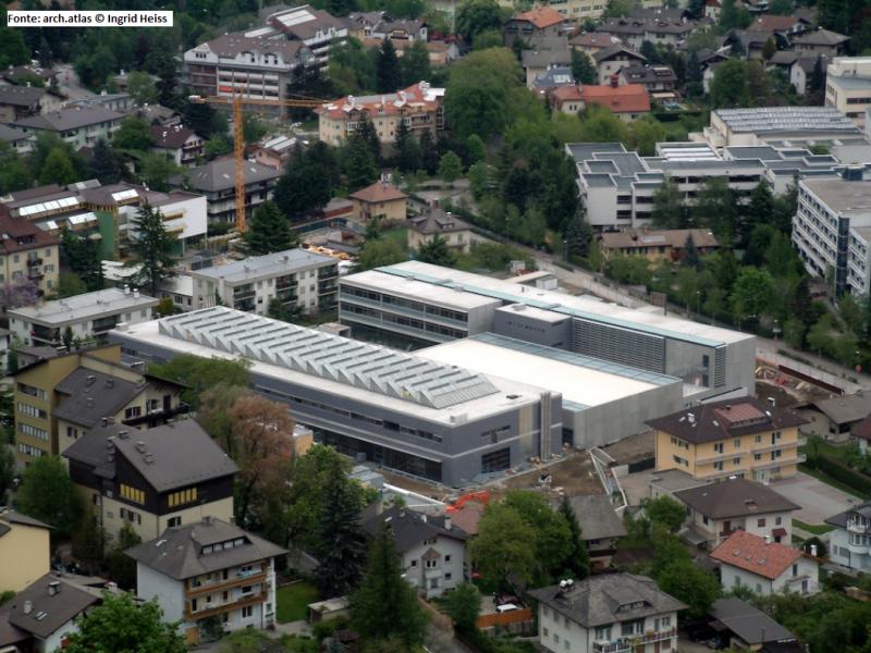 vista dall'alto dell'intervento