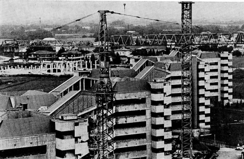 14. Vista del cantiere, anni Settanta
