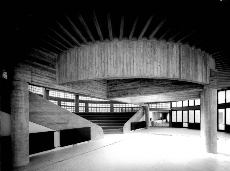28. Scuola materna al villaggio Incis di Pieve Emanuele, 1969-74. Teatrino interno