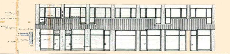 Disegno del prospetto piano commerciale