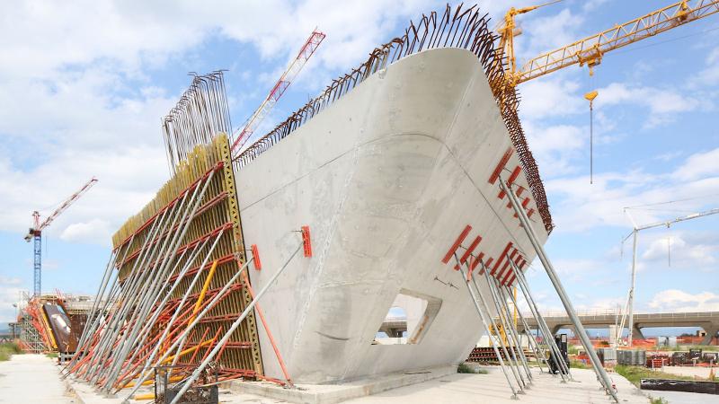 Stazione di Afragola, Foto di cantiere