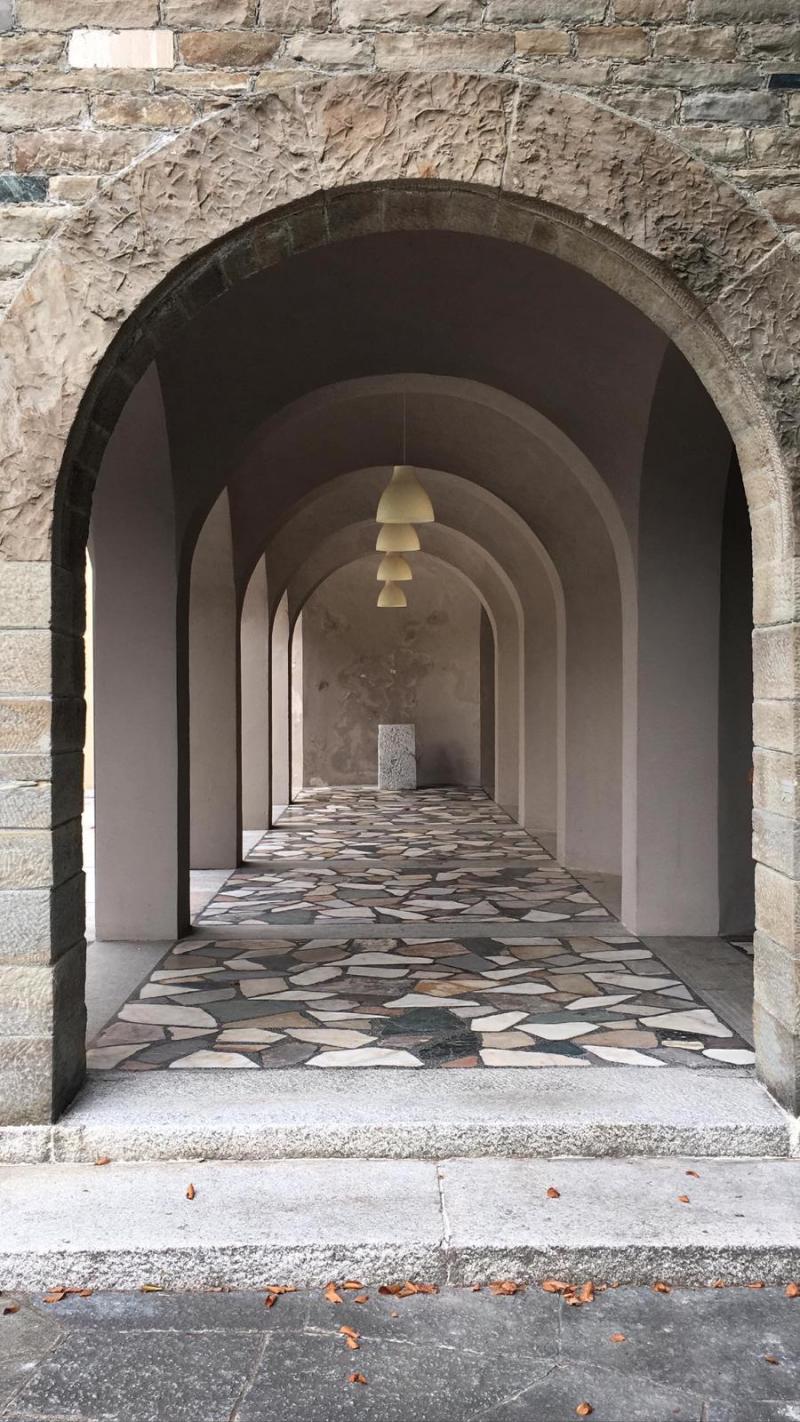 Portico del padiglione degli artisti, 2019