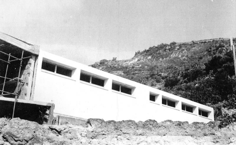Il corpo della camera di cura sul fronte est_foto d'epoca