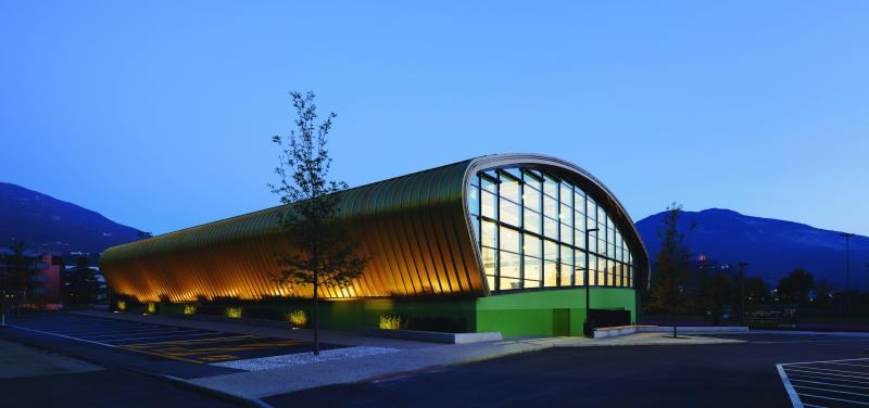 centro sportivo Fucine, vista da nord-ovest