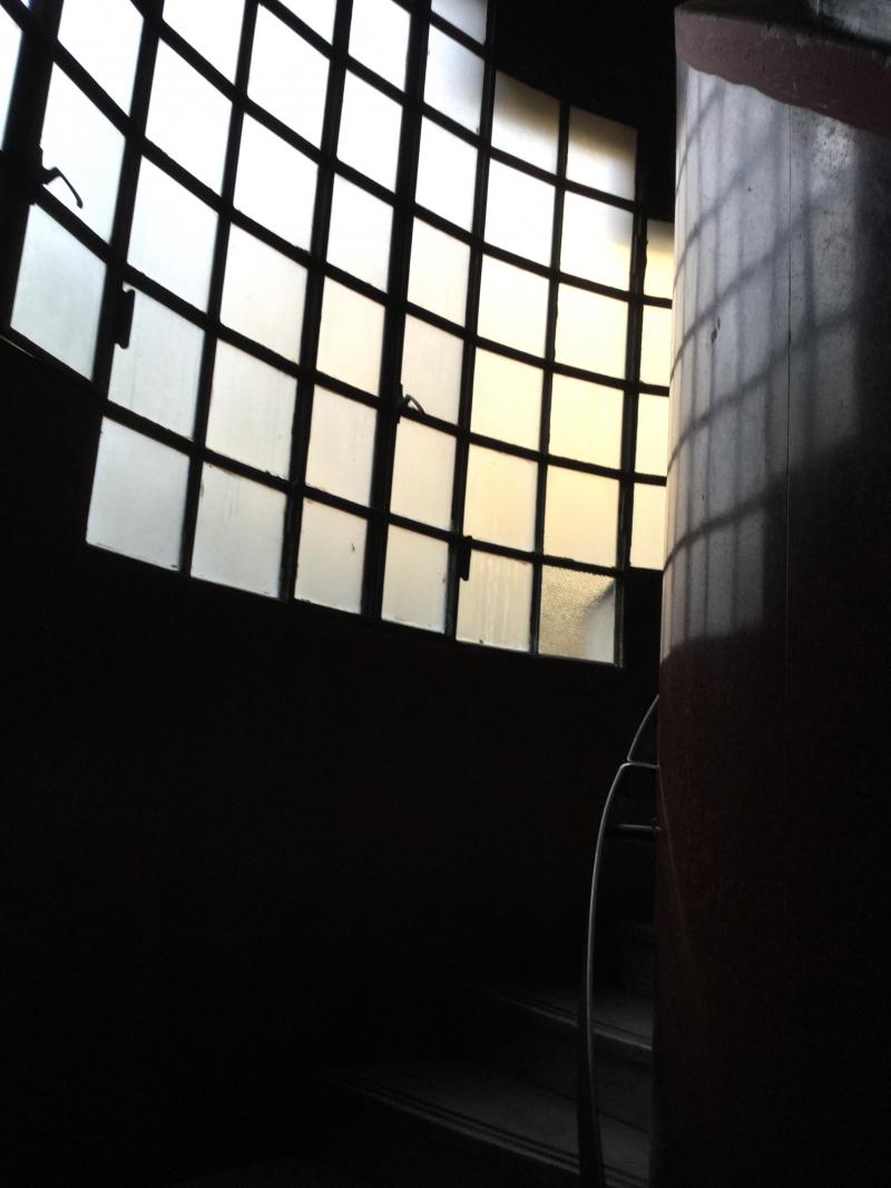 Il serramento sul corpo scala al piano terreno, 2019