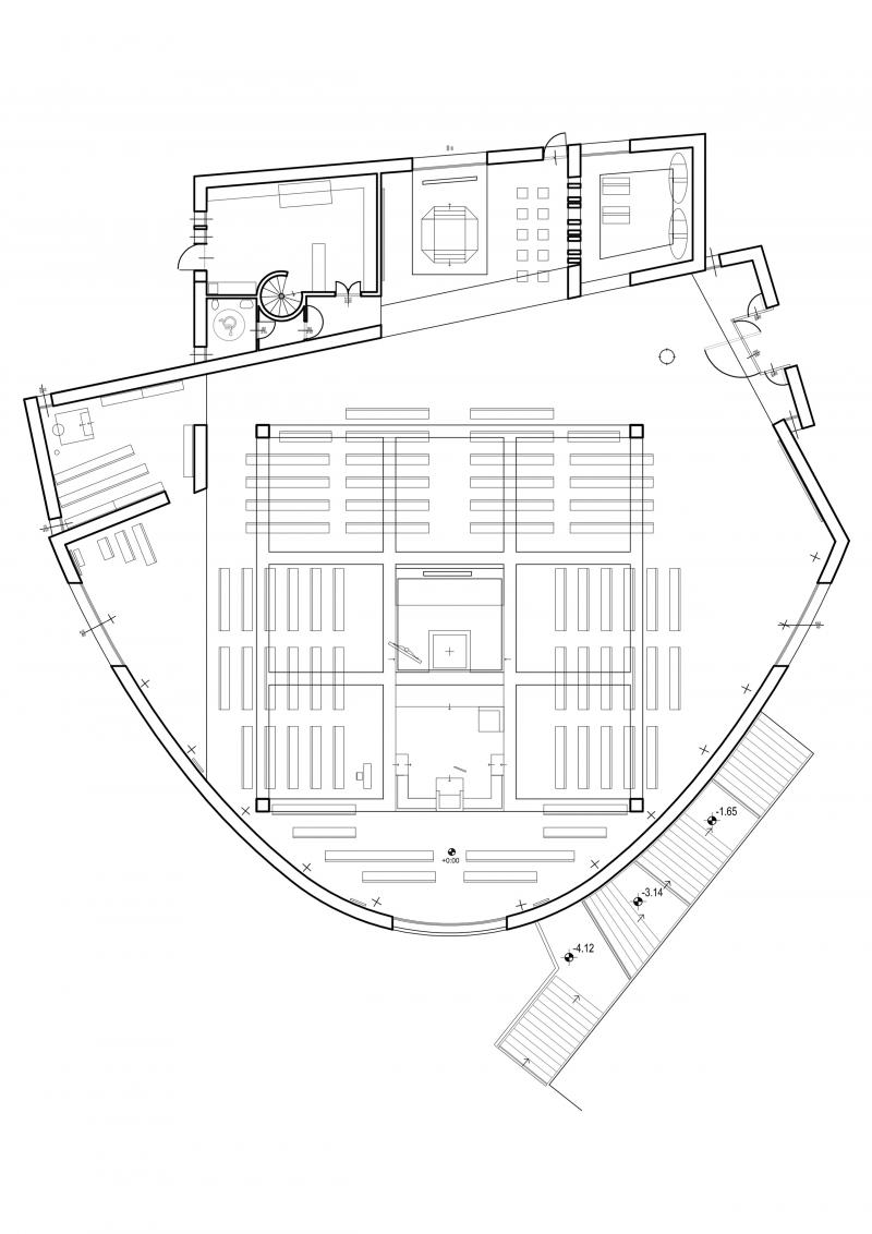 Disegno di progetto, pianta