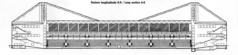 SEZIONE LONGITUDINALE - Disegno originale (APFD) - Disegno 