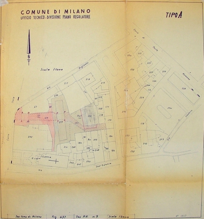 Planimetria dell'area