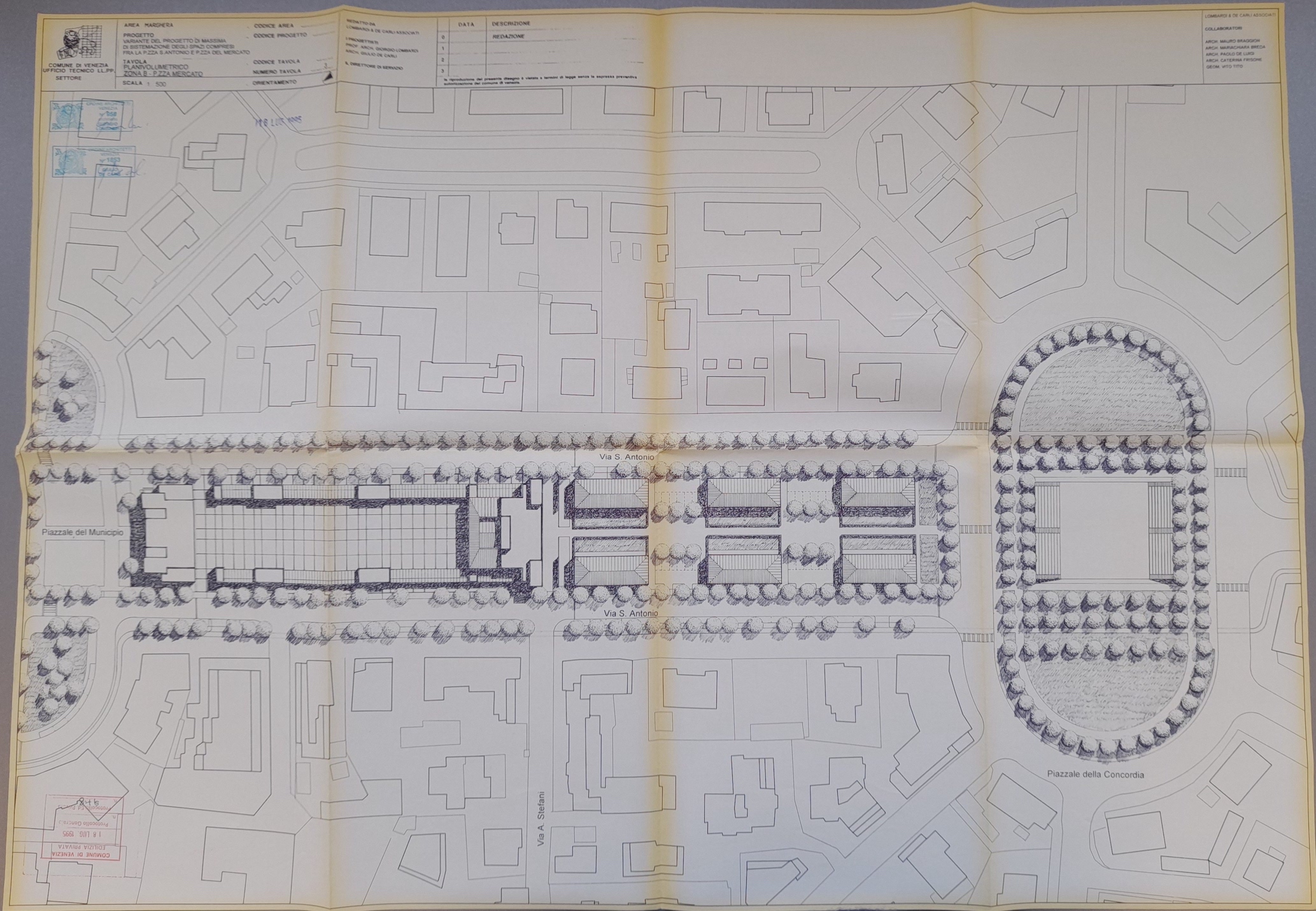 Planimetria dell'area di progetto