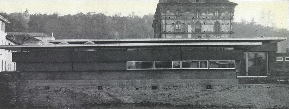L’edificio dall’altra sponda del torrente Rea, anni Sessanta