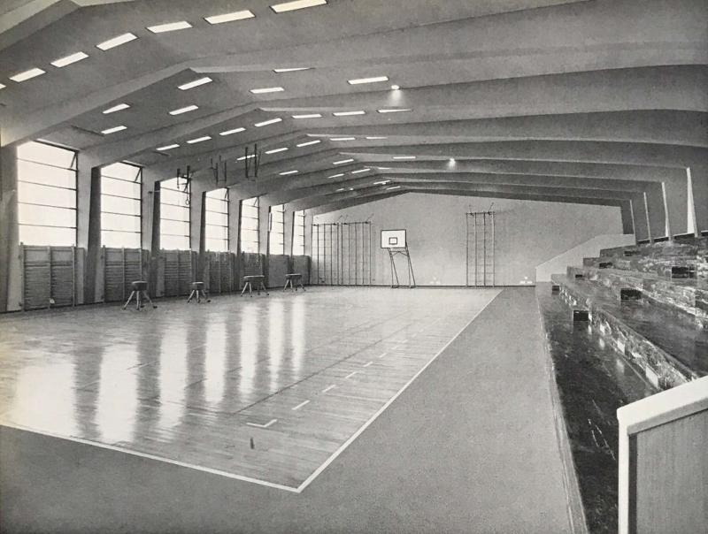 Veduta della palestra, anni Cinquanta, anni Cinquanta 