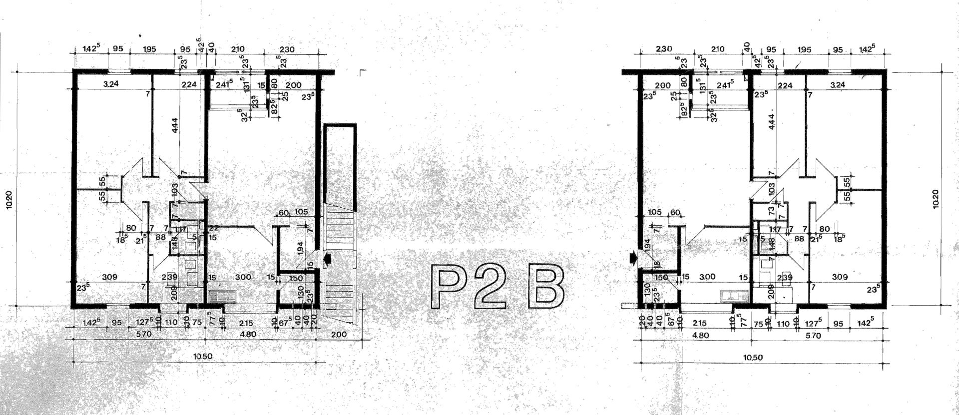 piante tipologia B - 3P