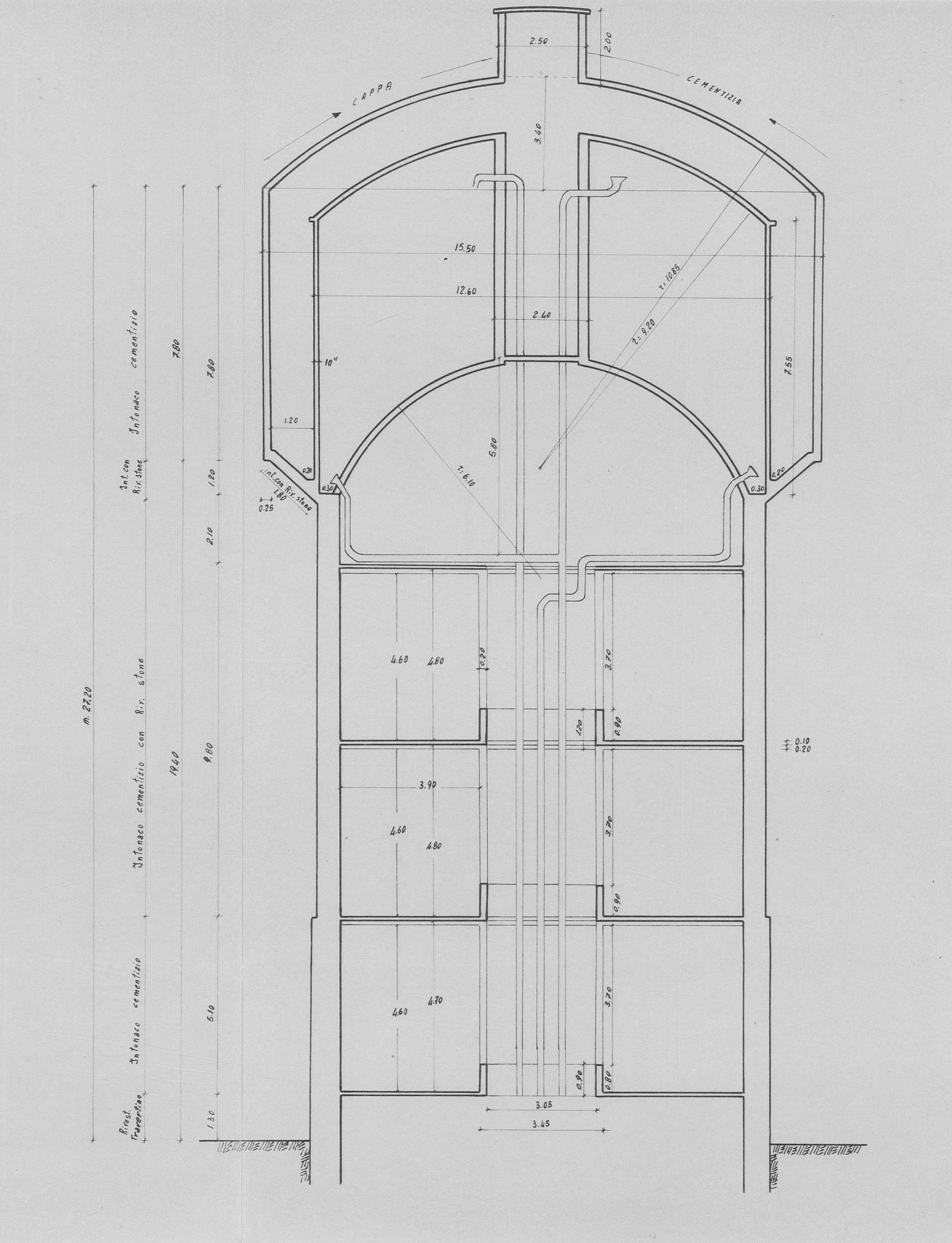 lavori di riadattamento - sezione (1971)
