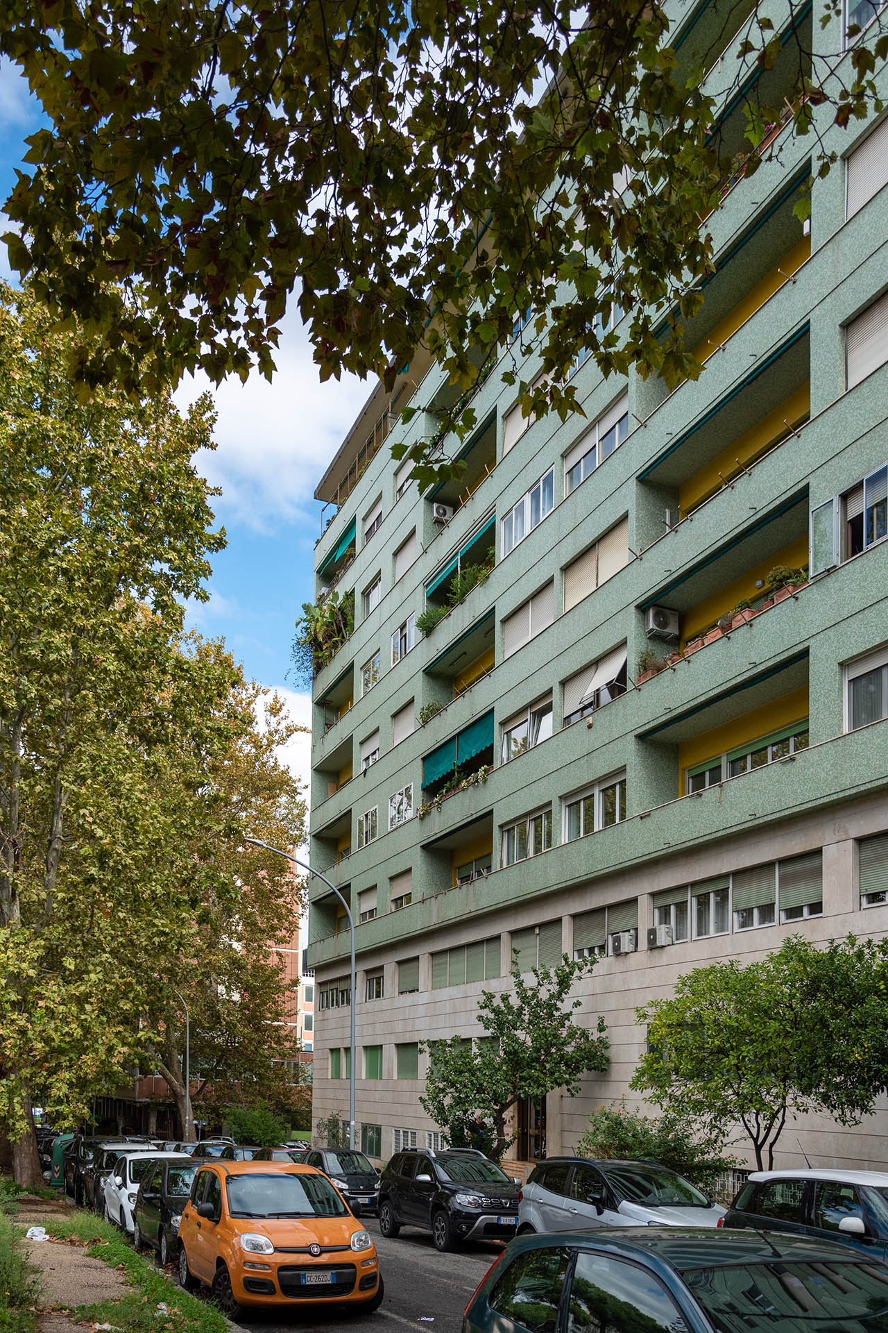 Vista del fronte principale da Via Cristoforo Colombo