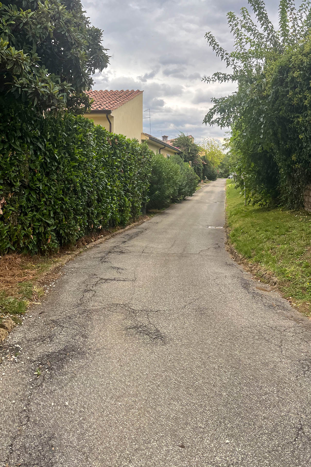 Vista della strada d'accesso