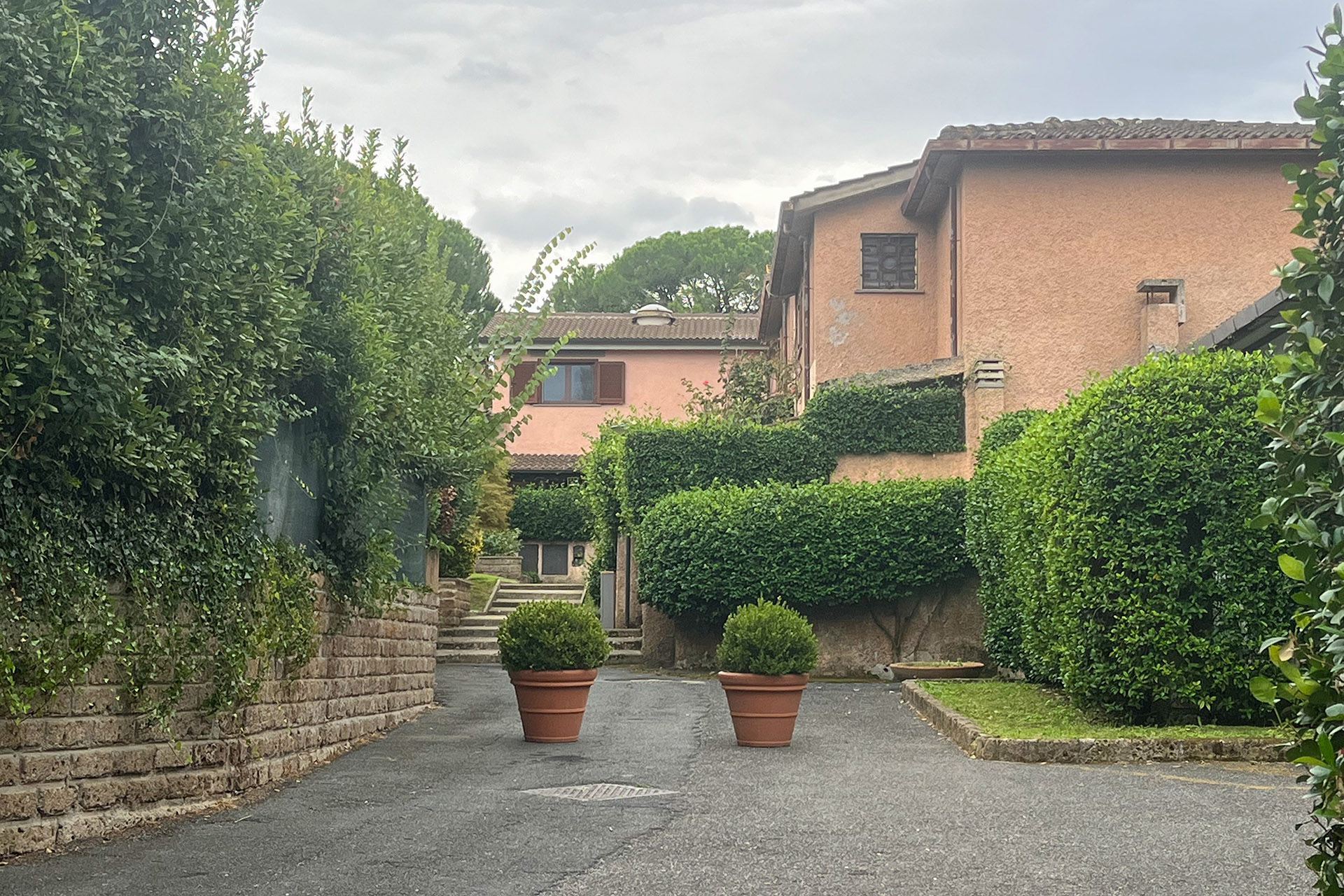 Vista di una delle residenze