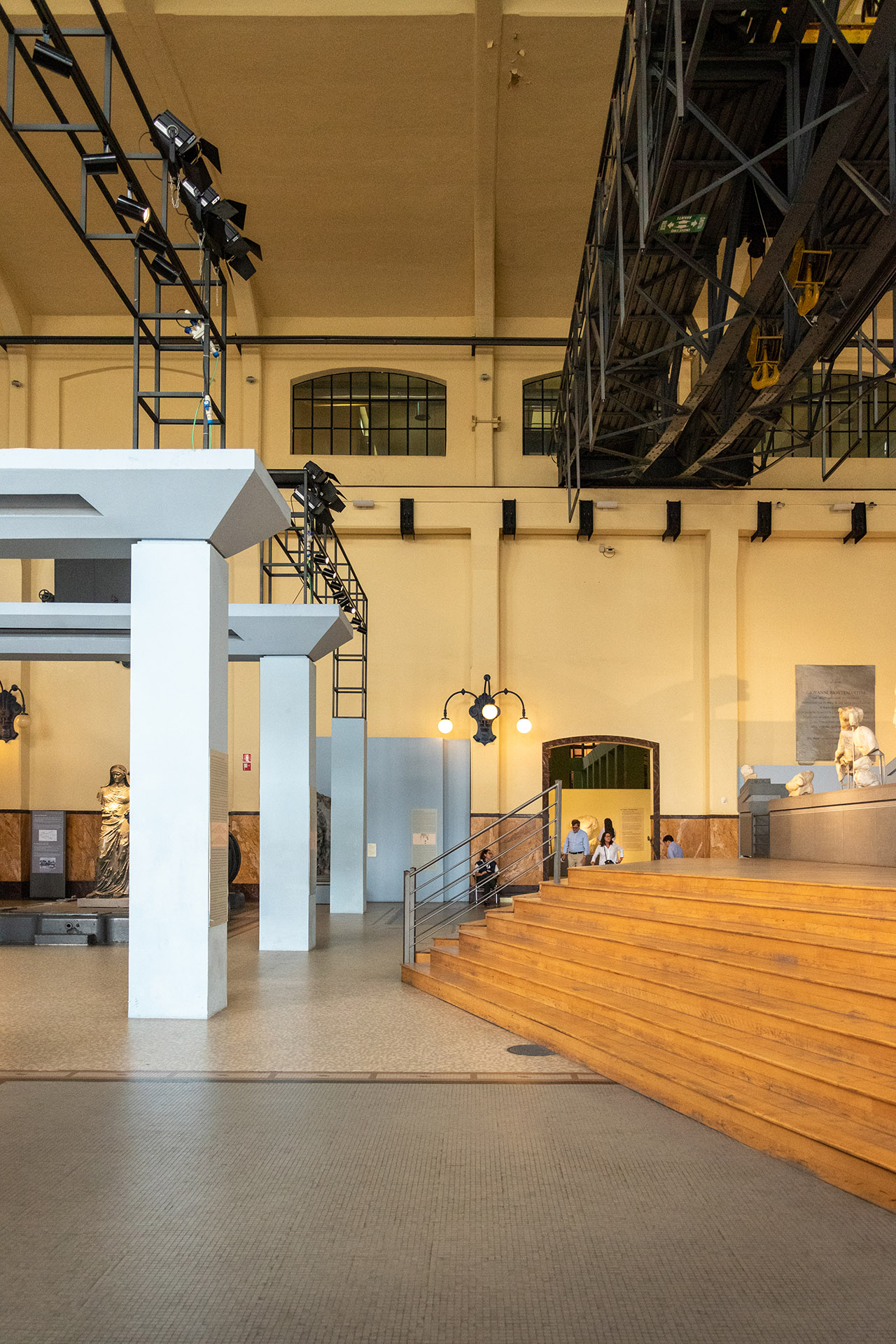 Particolare dell'allestimento museografico