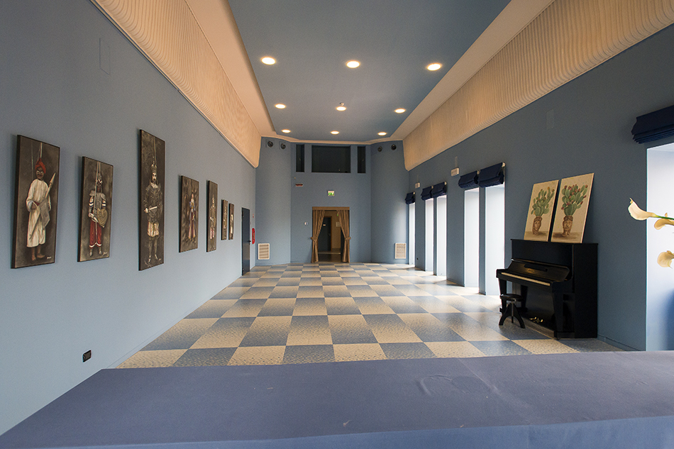 Il salone delle feste al primo piano