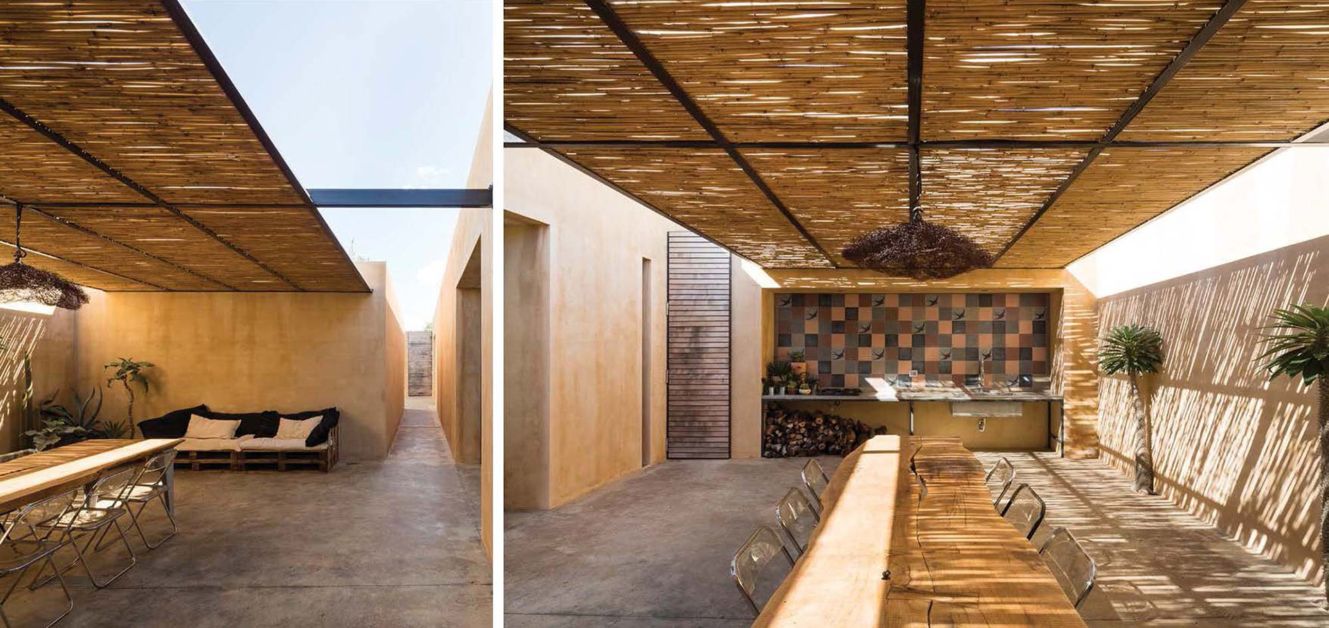 Uno dei due cortili a nord