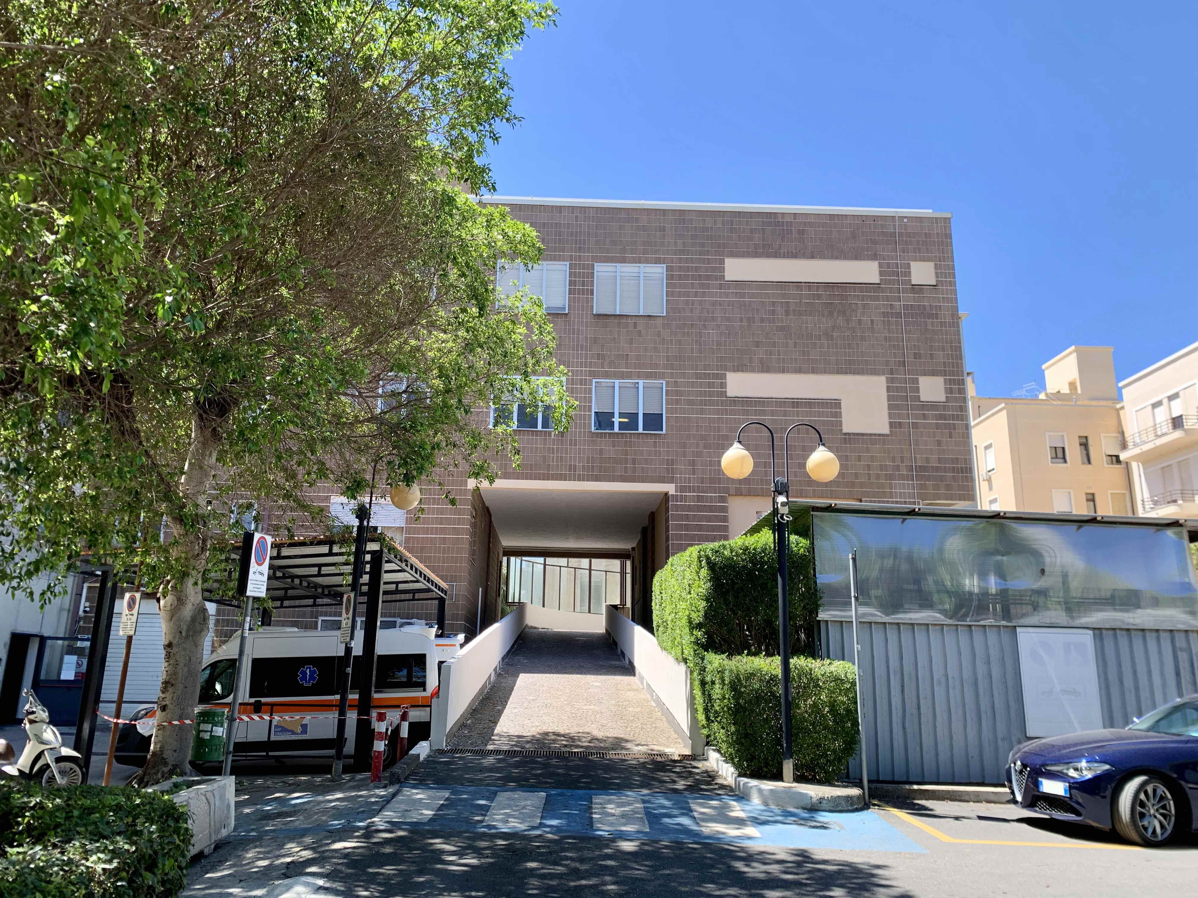 Vista della rampa adiacente l'area destinata al pronto soccorso