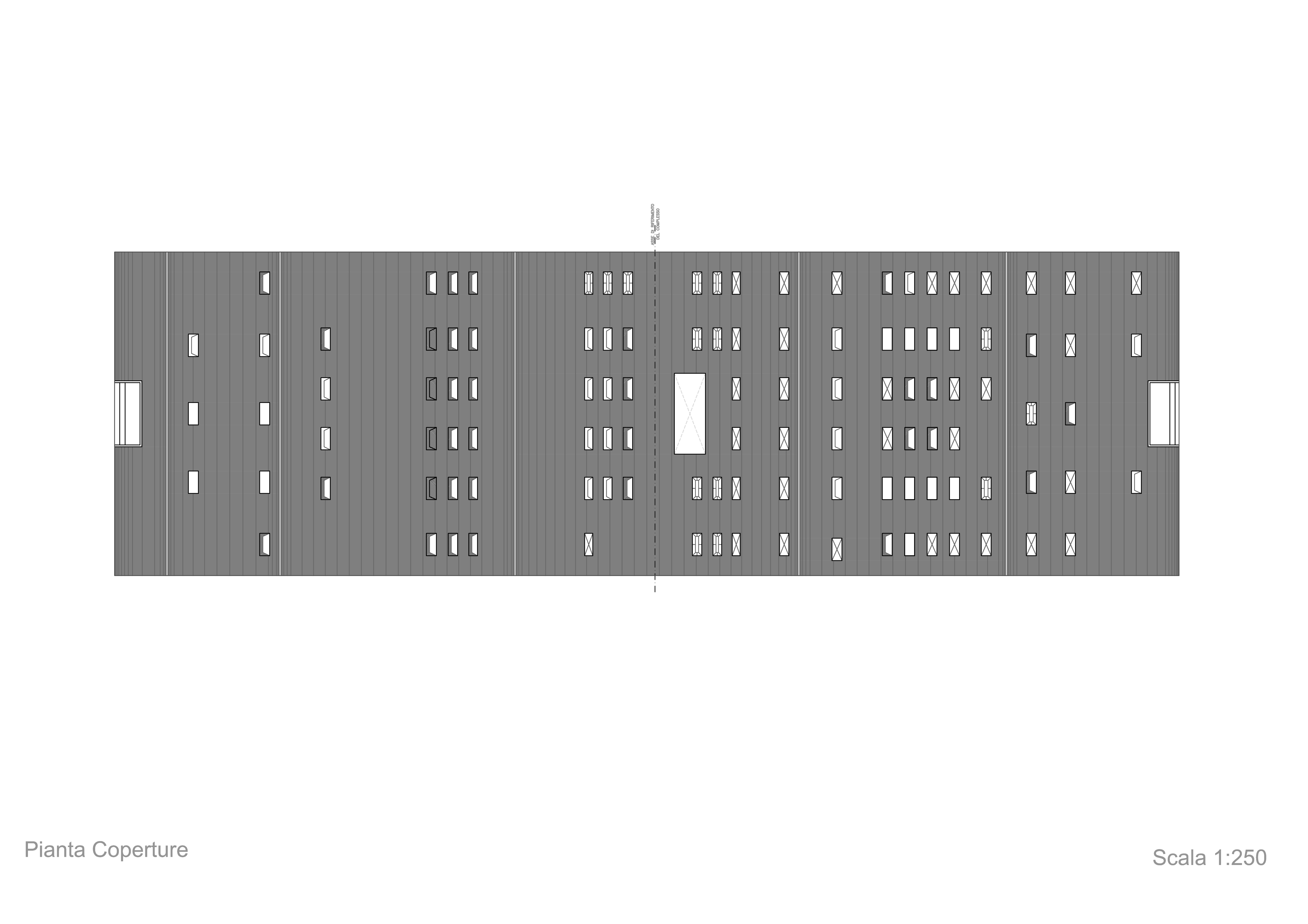Pianta coperture (disegno di rilievo AM3 Architetti Associati)