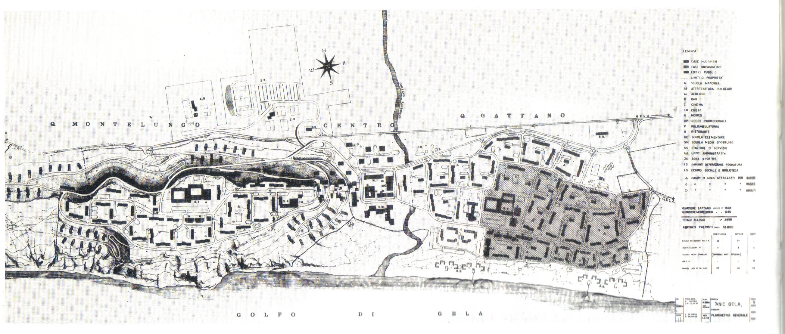 Planimetria con indicazione degli edifici