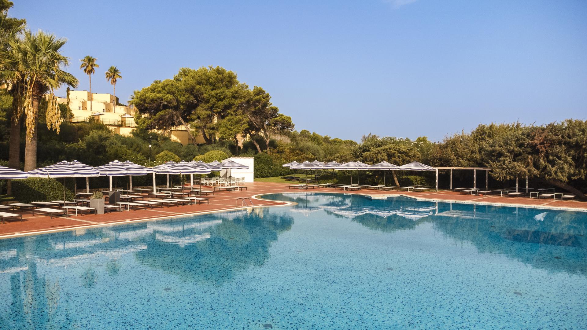 Vista dalla zona piscina