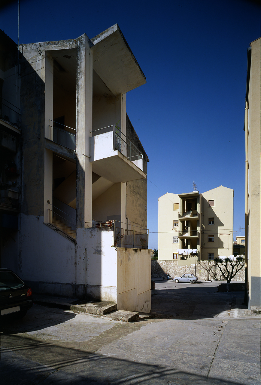 Vista dagli spazi interni del quartiere