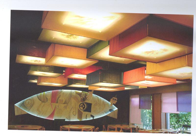 interno, dettaglio pareti e soffitto