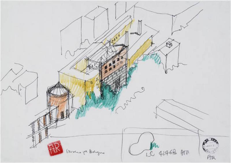 Schizzo di progetto di Aldo Rossi