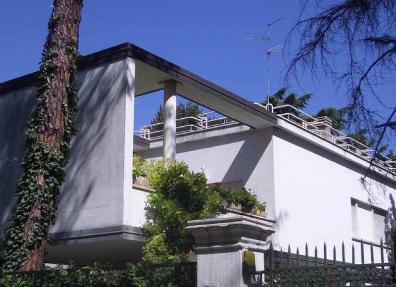 Vista del terrazzo giardino prima della realizzazione del “coperchio” superiore