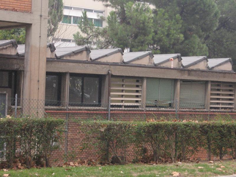 Coperture a shed di uno dei corpi retrostanti al principale